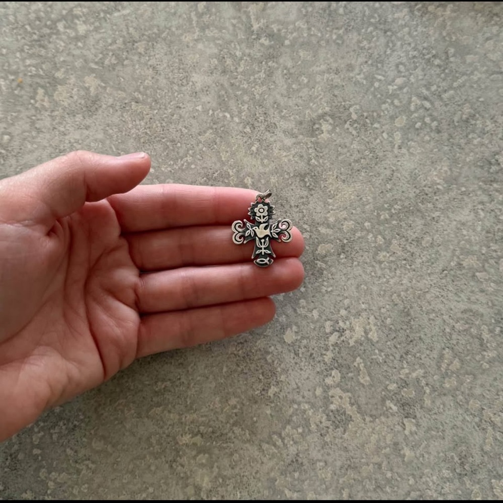 James Avery Sterling Silver Primavera Cross Pendant